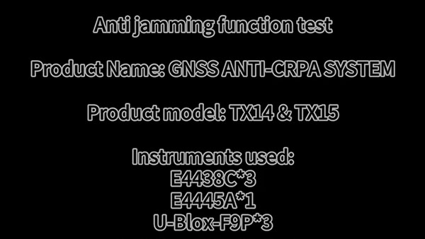 TX14 and TX15 Anti-Jamming Test