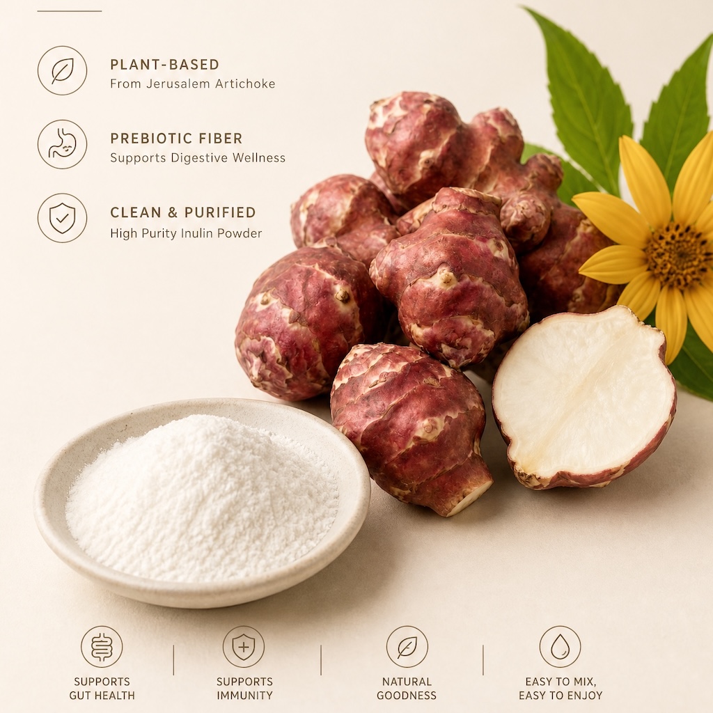 Inulin from Jerusalem Artichoke: The Plant-Based Prebiotic Fiber