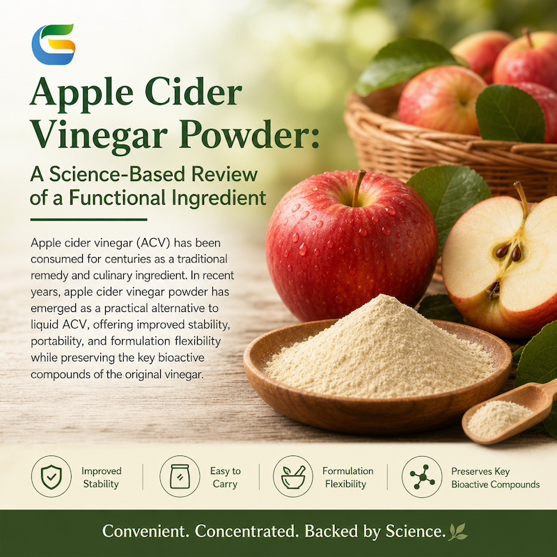 Apple Cider Vinegar Powder - A Science-Based Review of a Functional Ingredient