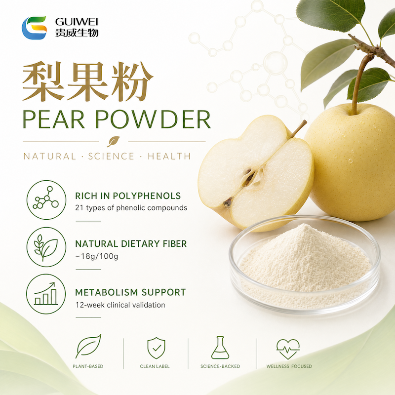 Pear Powder: A Science-Based Review of a Nutrient-Dense Functional Ingredient