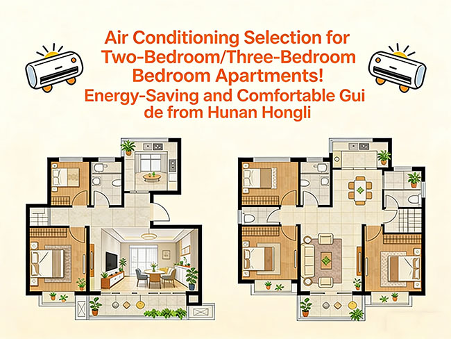 Air Conditioning Selection for Two-Bedroom/Three-Bedroom Apartments! Energy-Saving and Comfortable Guide from Hunan Hongli