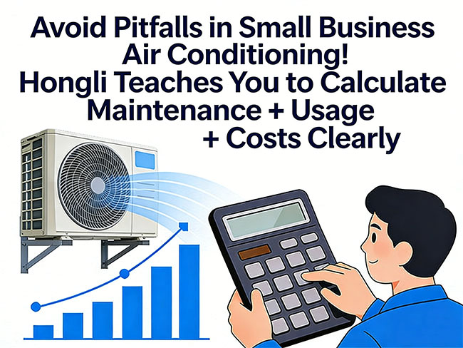 Avoid Pitfalls in Small Business Air Conditioning! Hongli Teaches You to Calculate Maintenance + Usage Costs Clearly