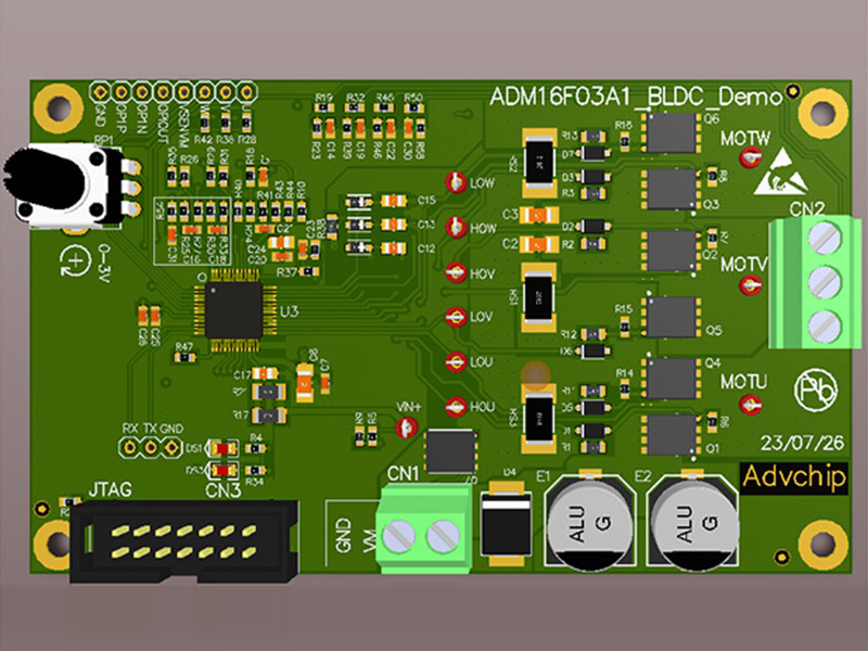 ADM16F03A1Q motor drive DEMO board