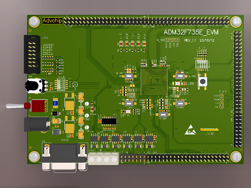 ADM32F735EQ evaluation board