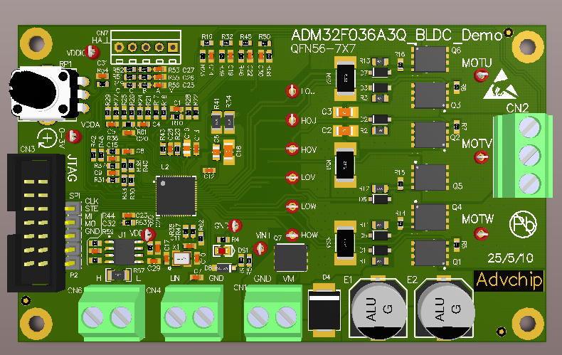 ADM32F036A3Q motor drive DEMO board