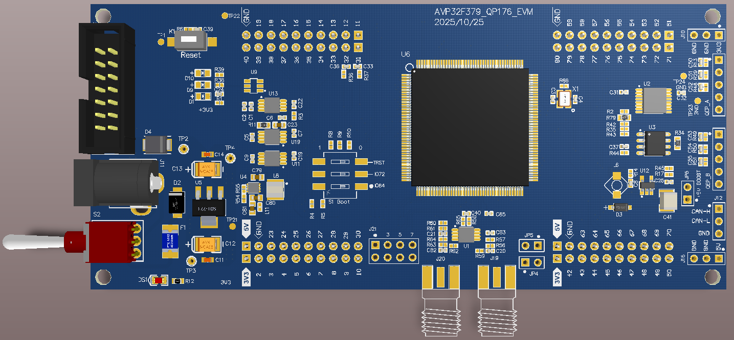 AVP32F379QP176 development board