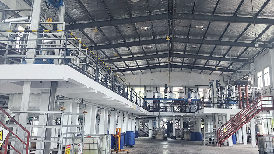 Inside the factory