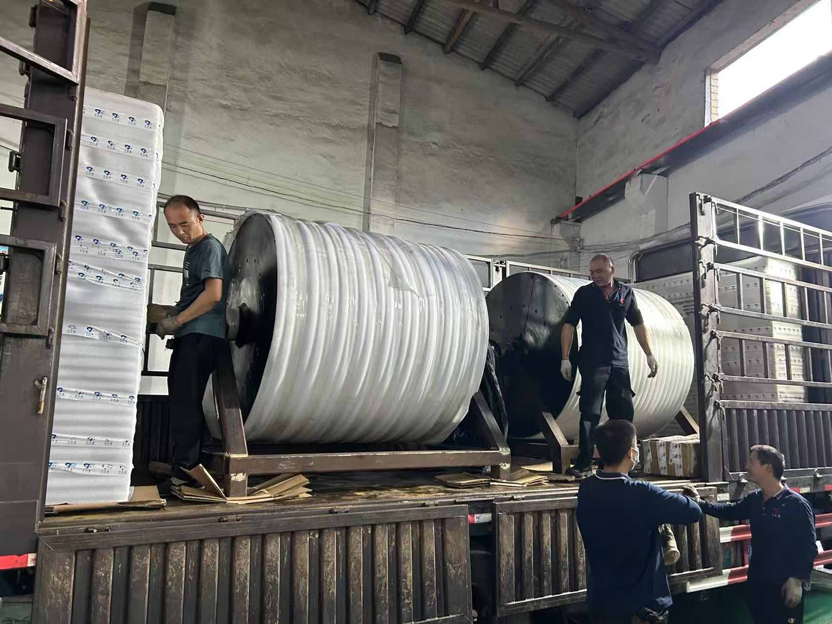 Electromagnetic heating paper drying roller shipment