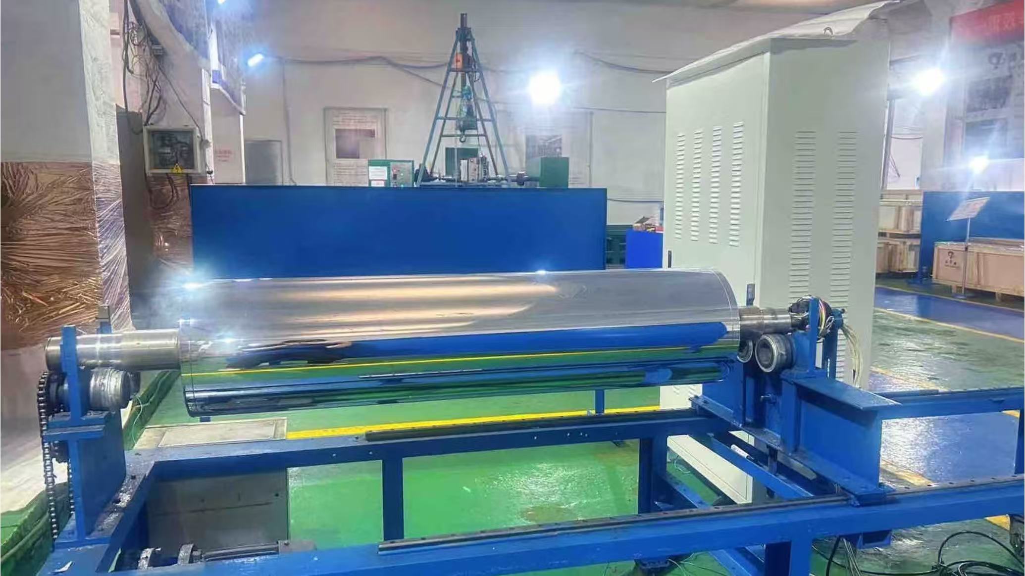 Electromagnetic heating roller - temperature rise debugging in progress