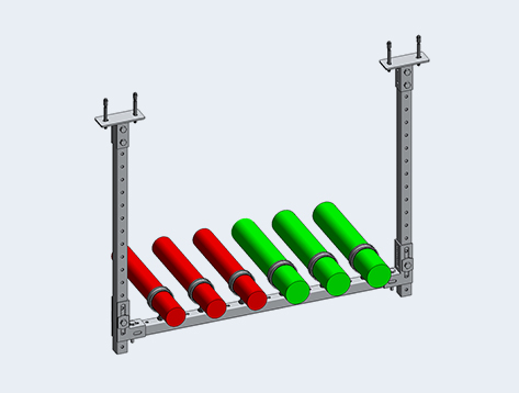 Multiple pipeline single-layer support hanger