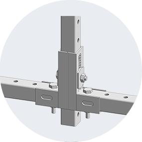 Intermediate Riser Corner Connector Node
